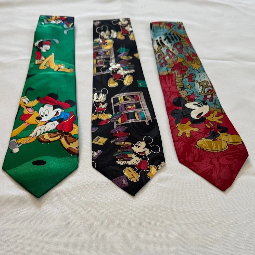 Disney Mickey Mouse Men's Tie Set - Multicolor